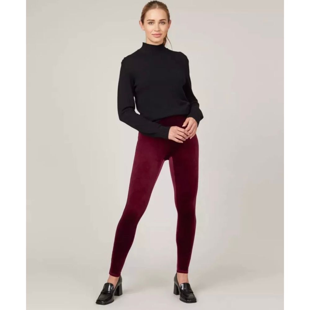 SPANX Burgundy Leggings